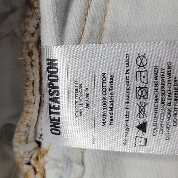 One Teaspoon Size 25 Denim Mini Skirt, Light Wash, EUC - Picture 10 of 10